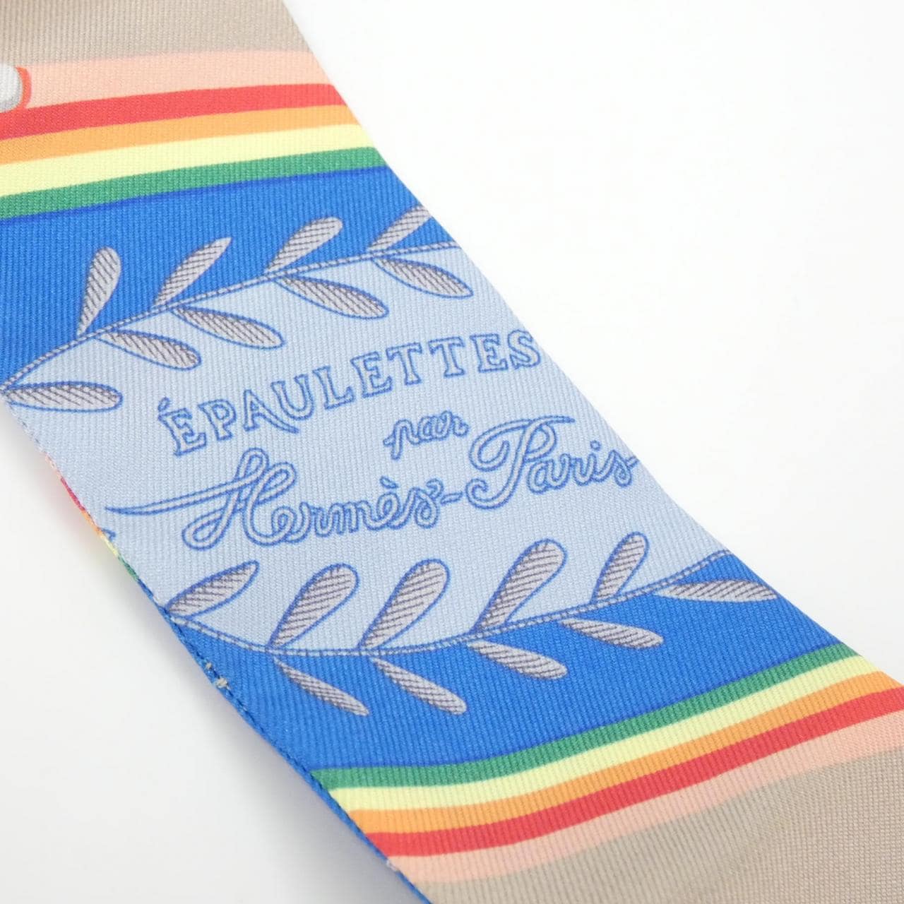 [未使用品] HERMES EPAULETTES DE GALA Twilly 063983S 围巾