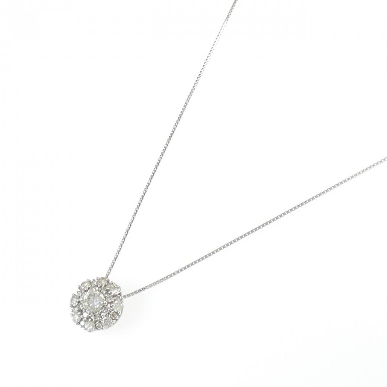 PT950/PT850 ダイヤモンド ネックレス 0.40CT