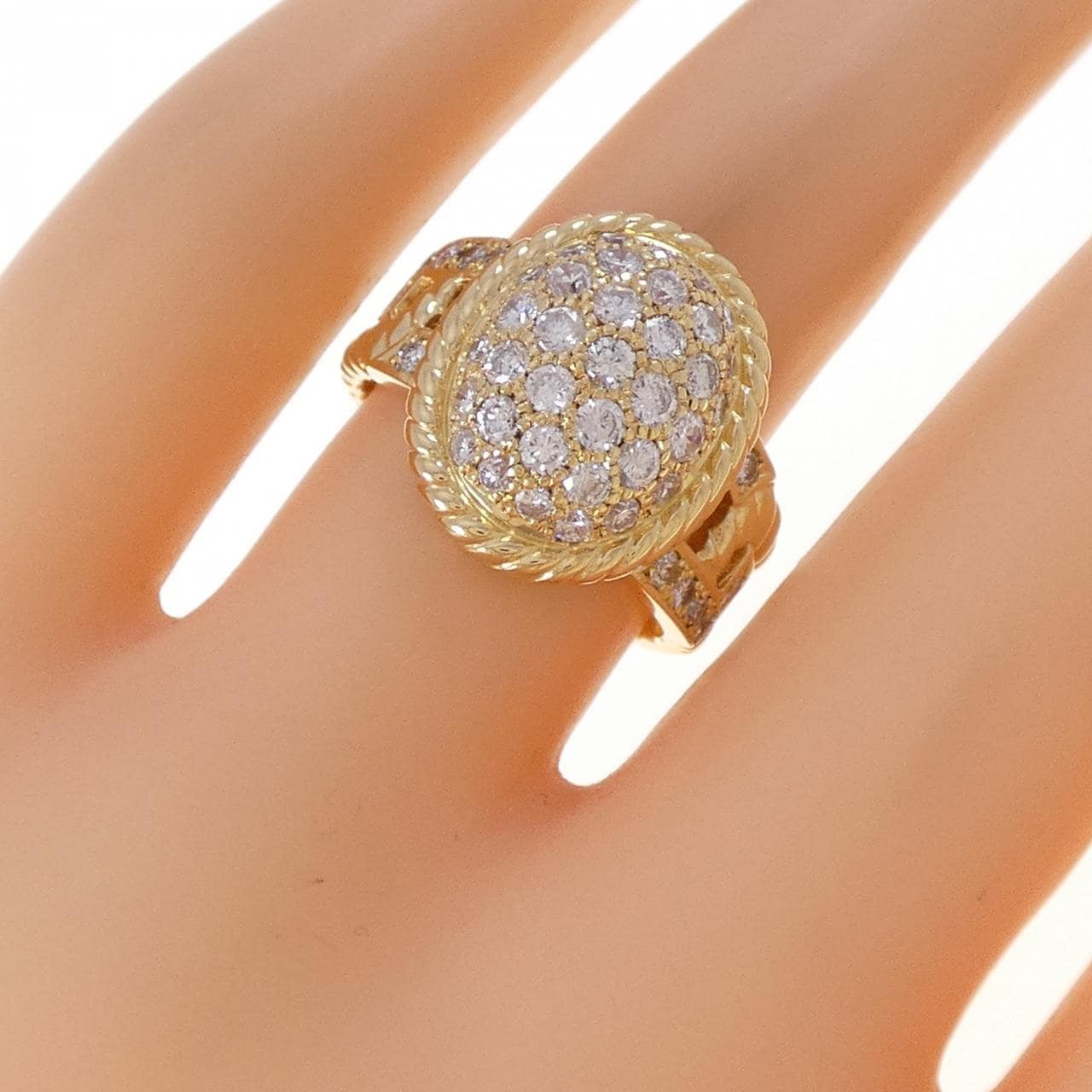 K18YG ダイヤモンド リング 1.10CT