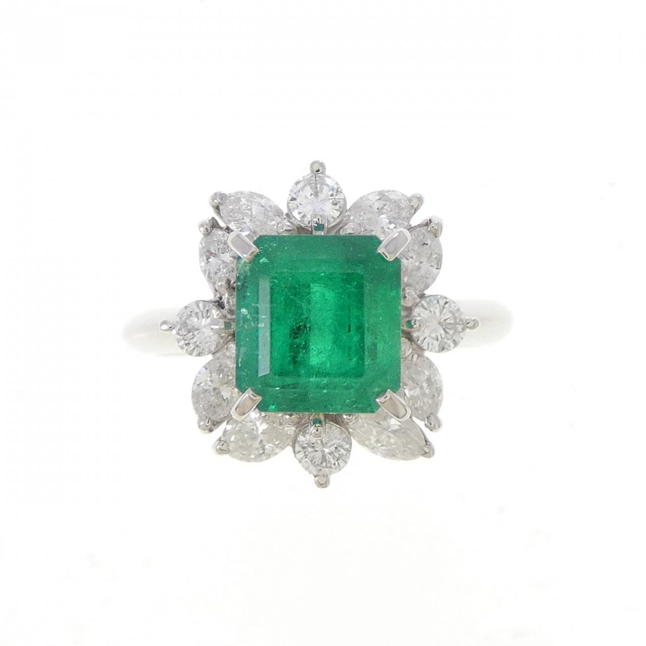 PT900 エメラルド リング 2.02CT
