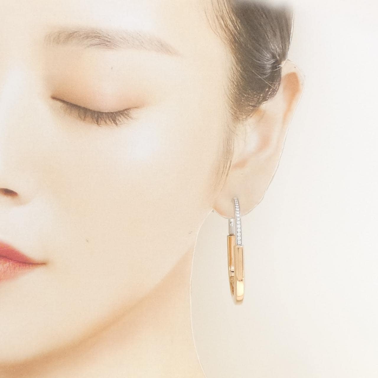 ティファニー ロック ピアス 0.32CT