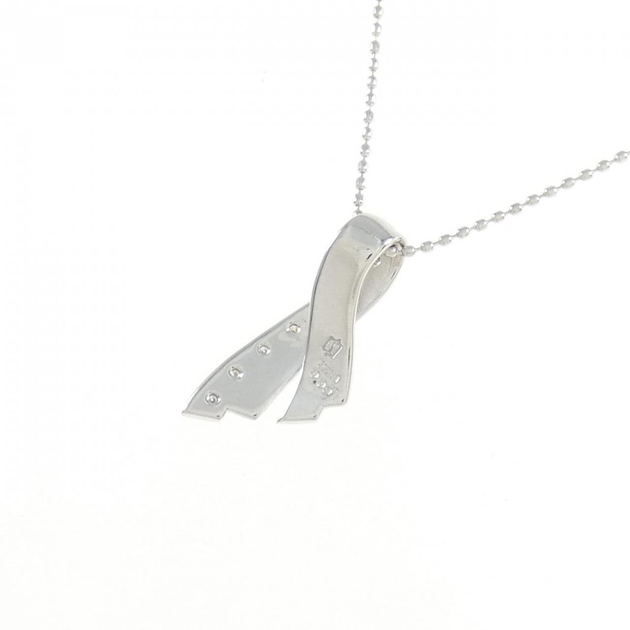 K18WG ダイヤモンド ネックレス 0.03CT
