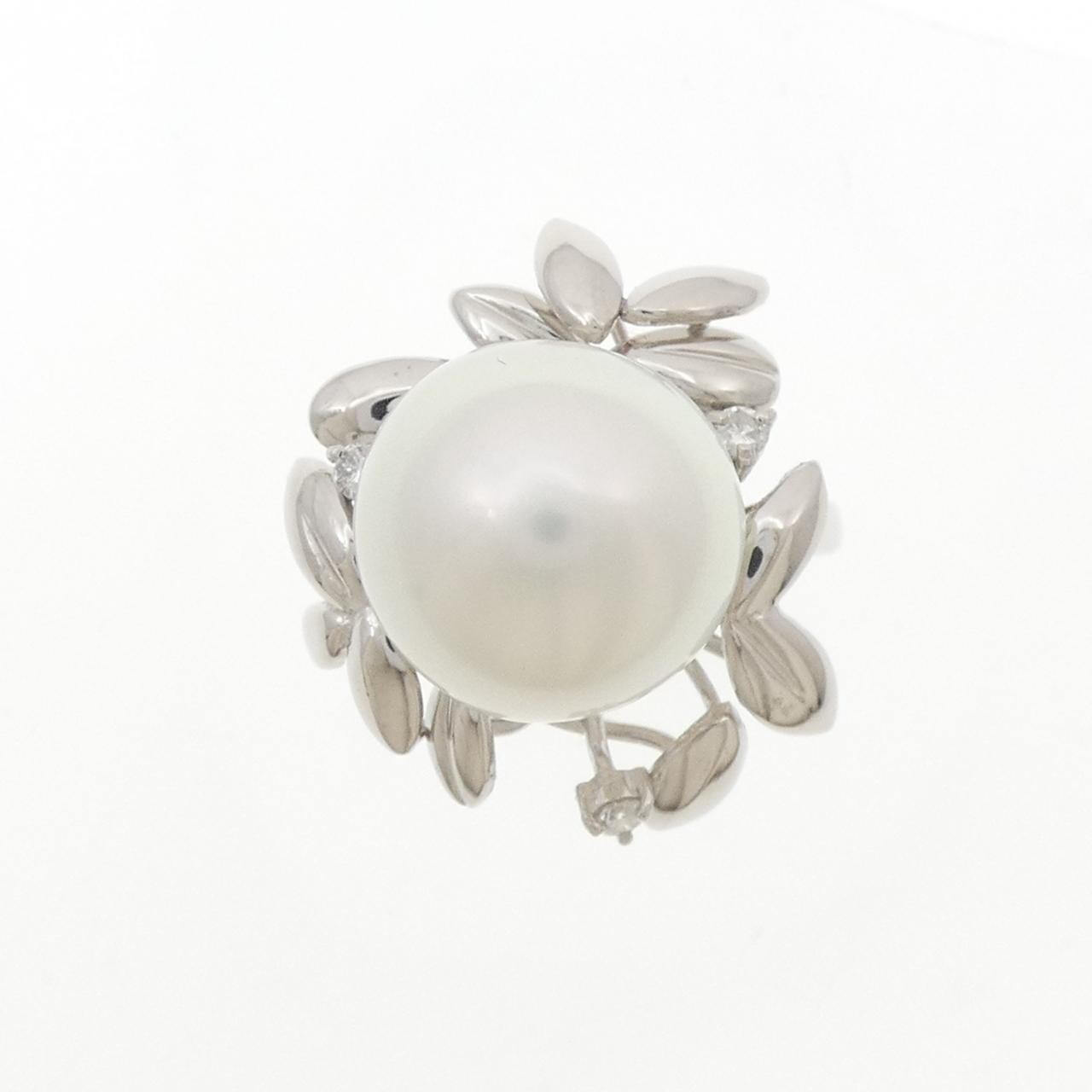 PT900 白蝶パール リング 13.2mm