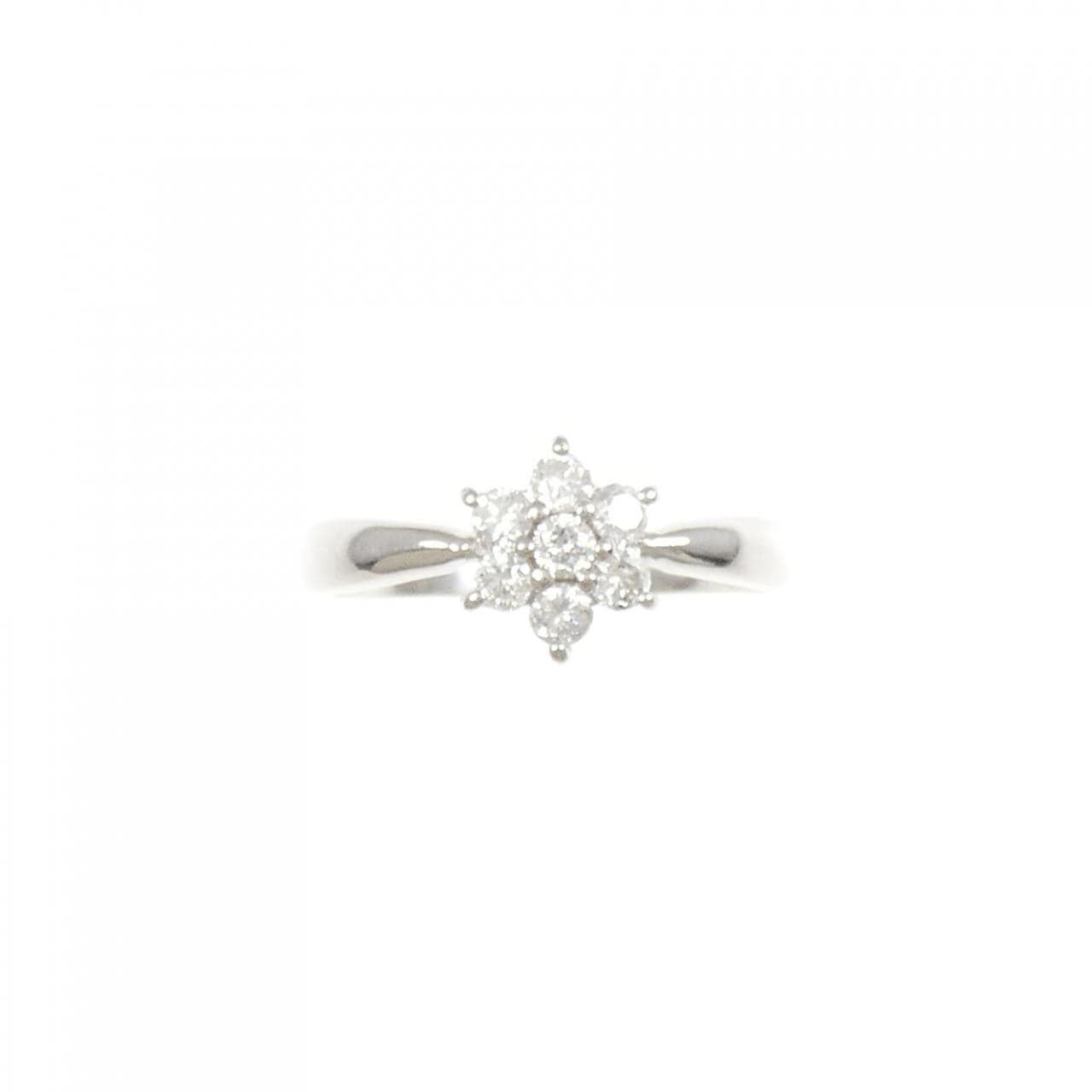 PT900 フラワー ダイヤモンド リング 0.31CT