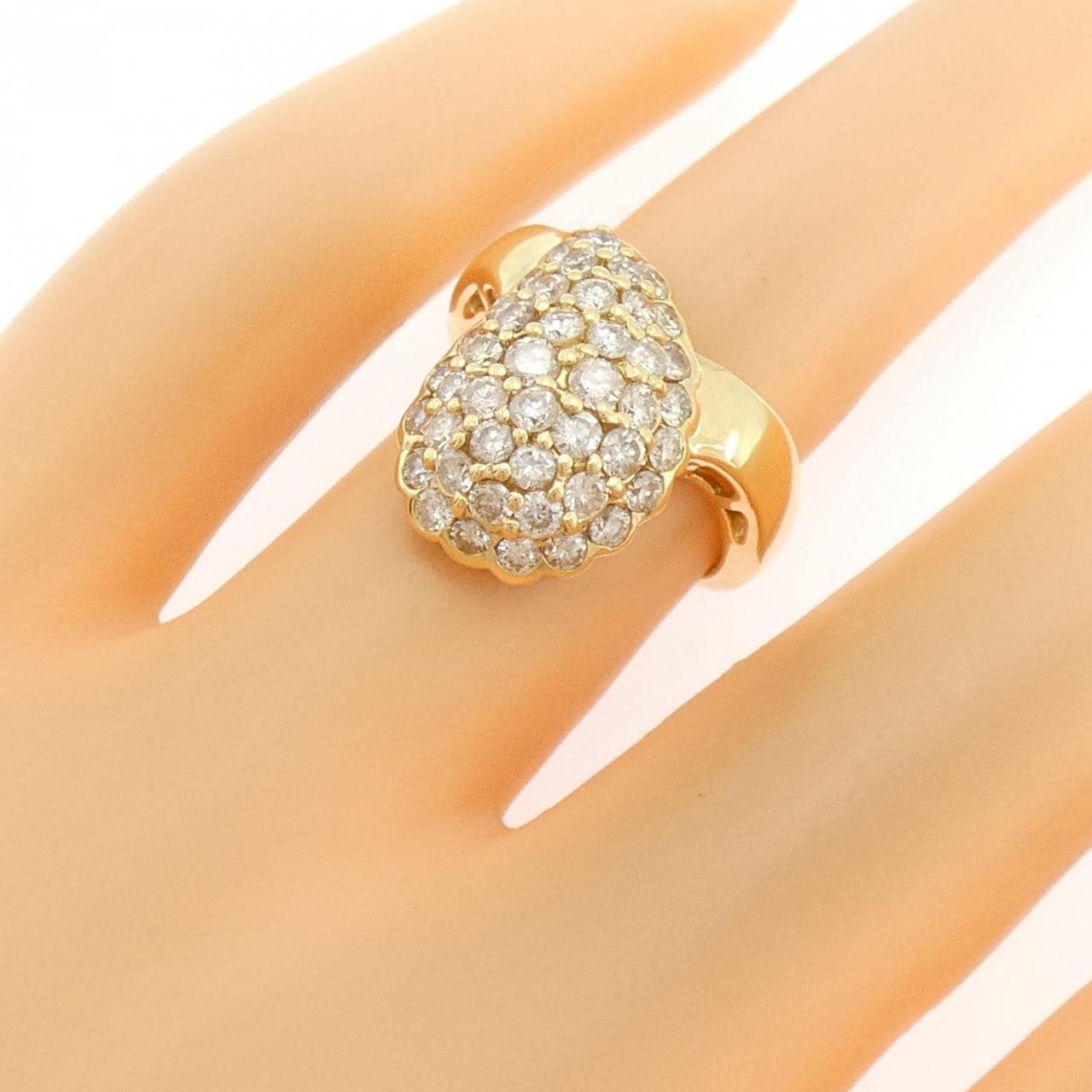 K18YG ダイヤモンド リング 1.50CT