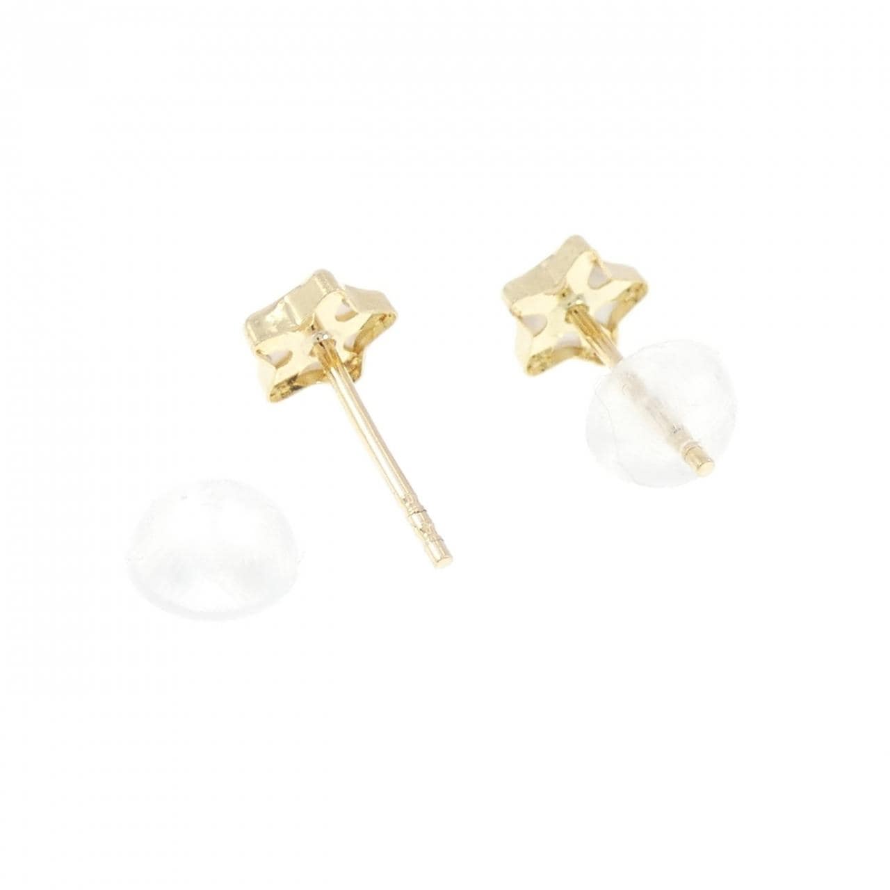 【新品】750YG スター マザーオブパール ピアス