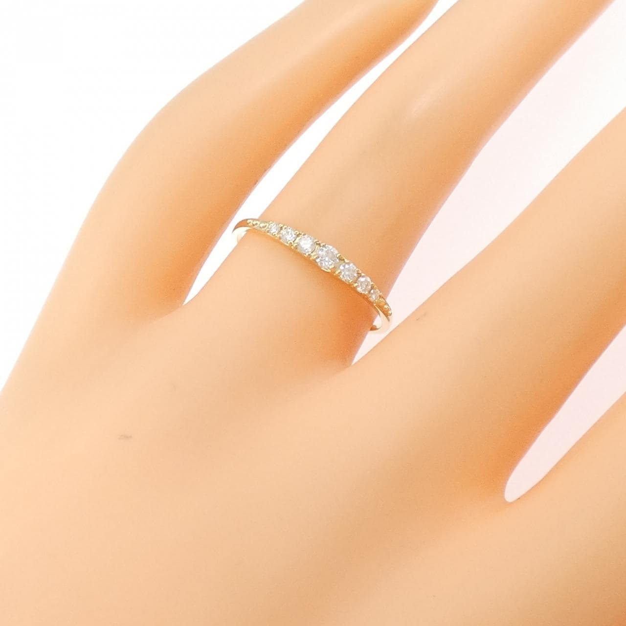 【リメイク】K18YG ダイヤモンド リング 0.15CT