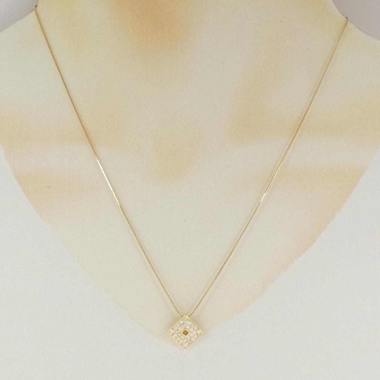 K18YG ダイヤモンド ネックレス 0.35CT