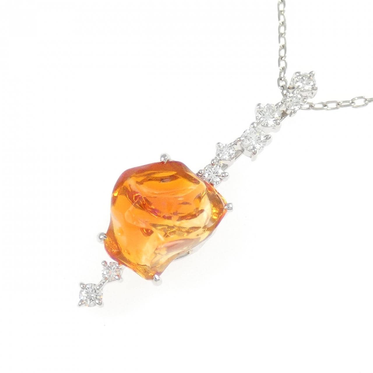 PT900/PT850 オパール ネックレス 1.73CT