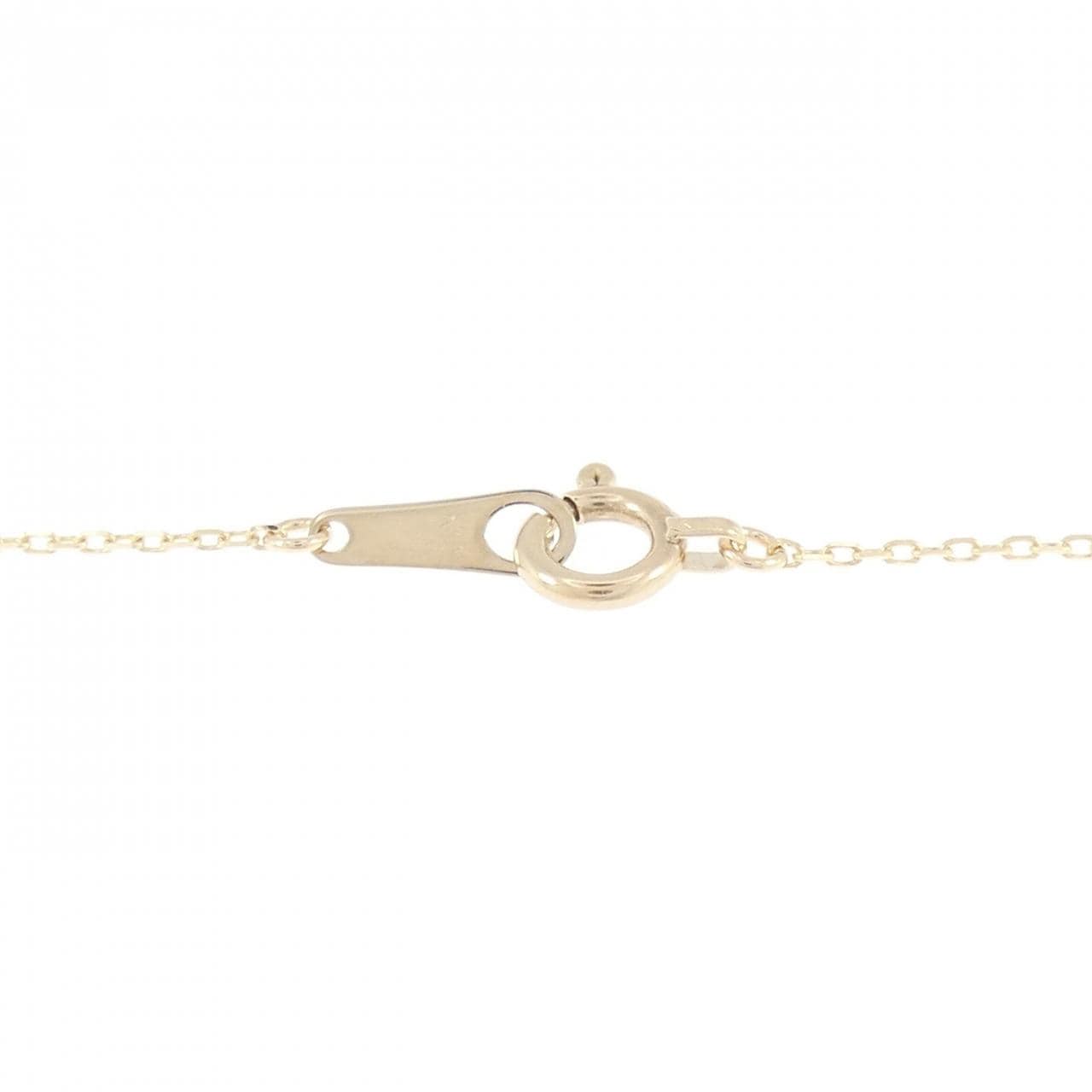 【リメイク】K10YG フラワー ダイヤモンド ネックレス 0.10CT