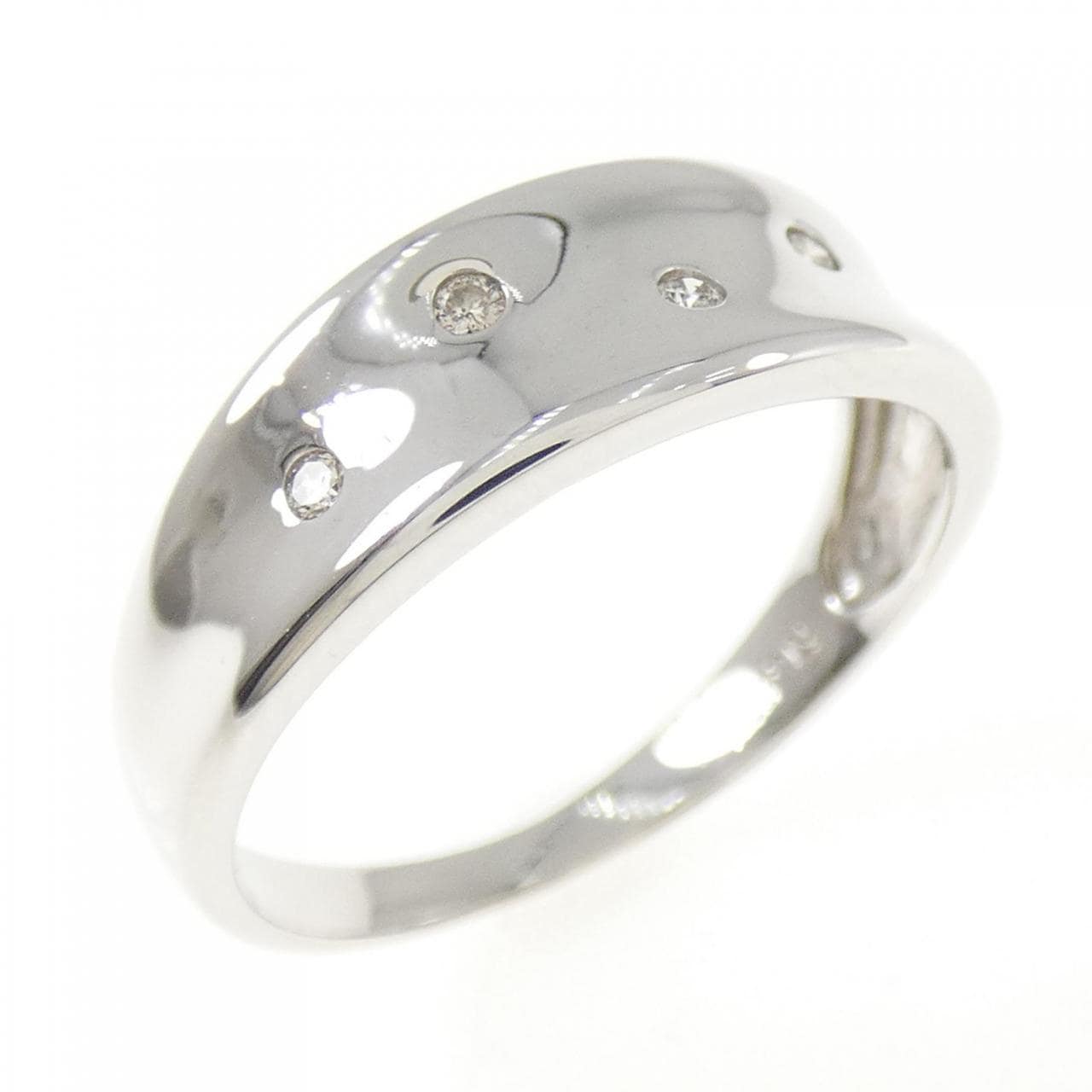K18WG ダイヤモンド リング 0.06CT