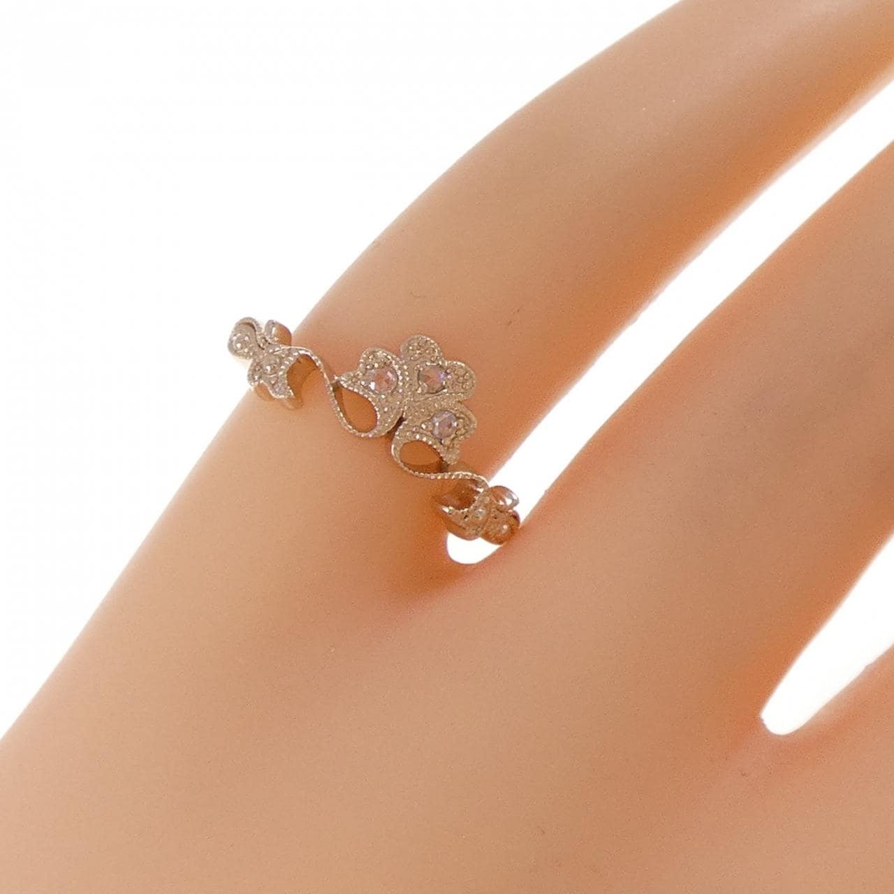 K18PG ダイヤモンド リング 0.02CT