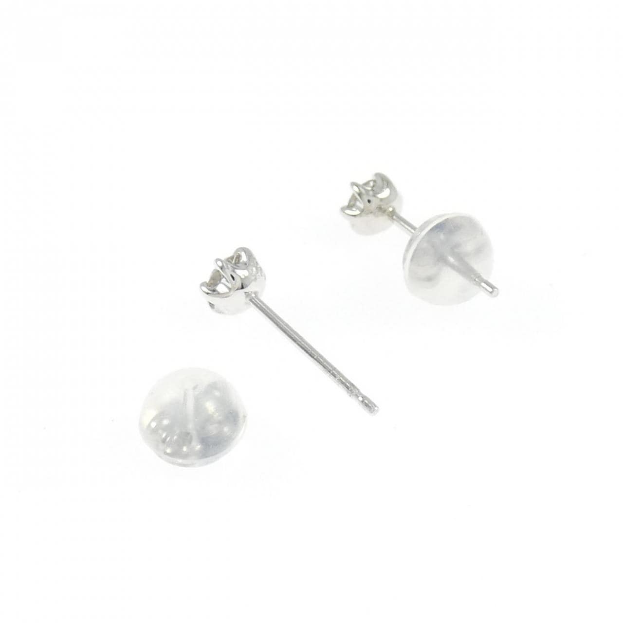 PT900 ソリティア ダイヤモンド ピアス 0.20CT