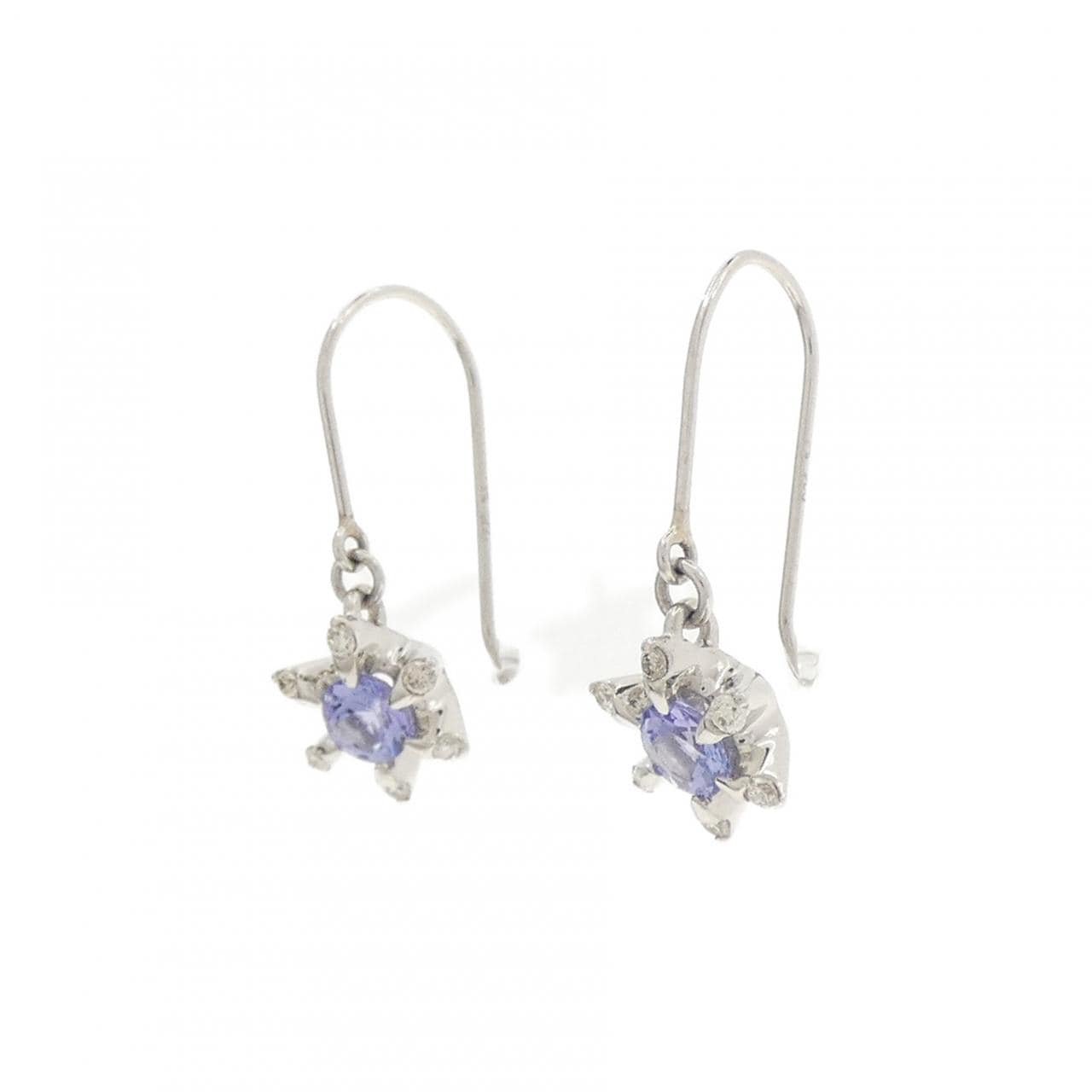 PT900 タンザナイト ピアス 0.46CT