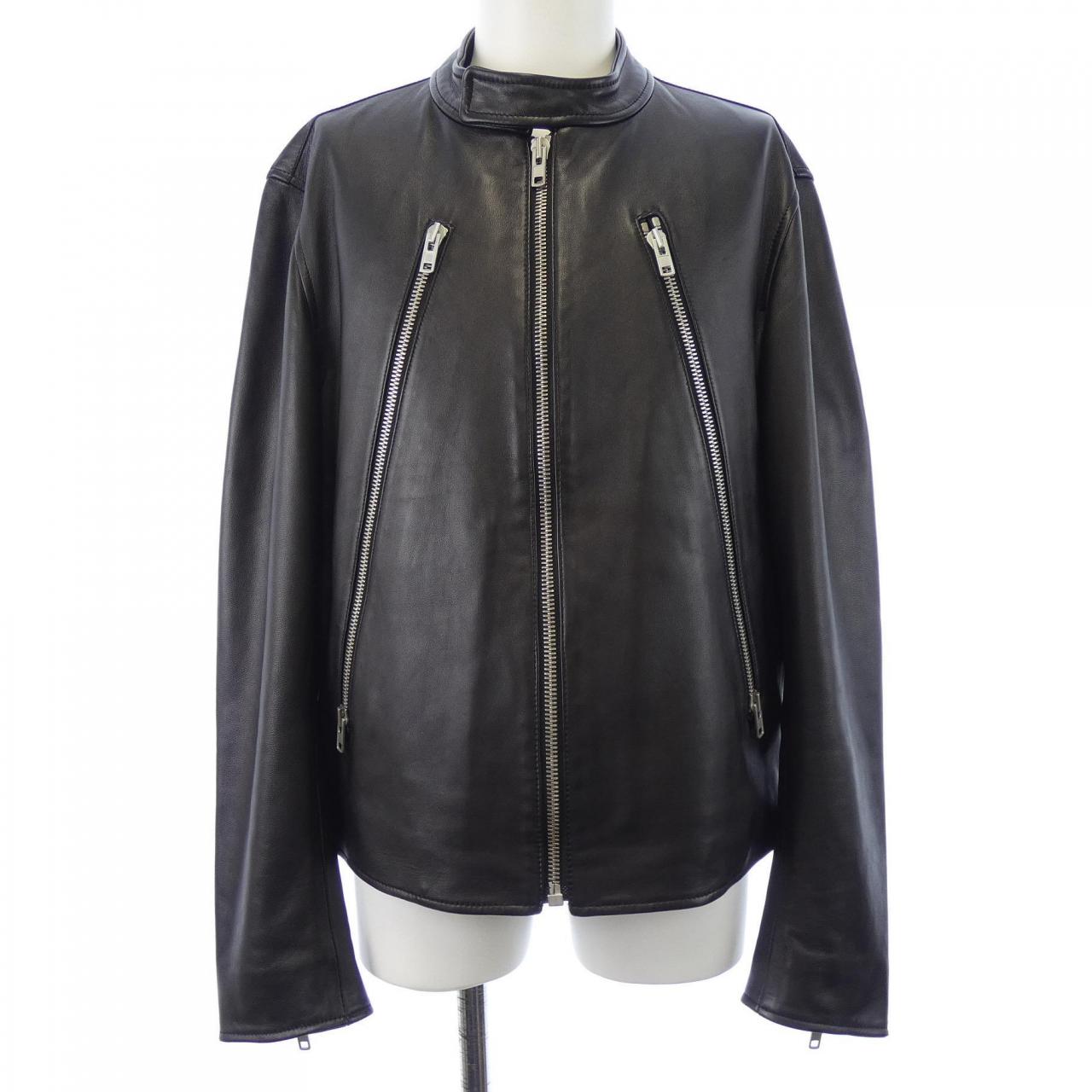 メゾンマルジェラ Maison Margiela ハの字 S50AM0489 レザーライダースジャケット