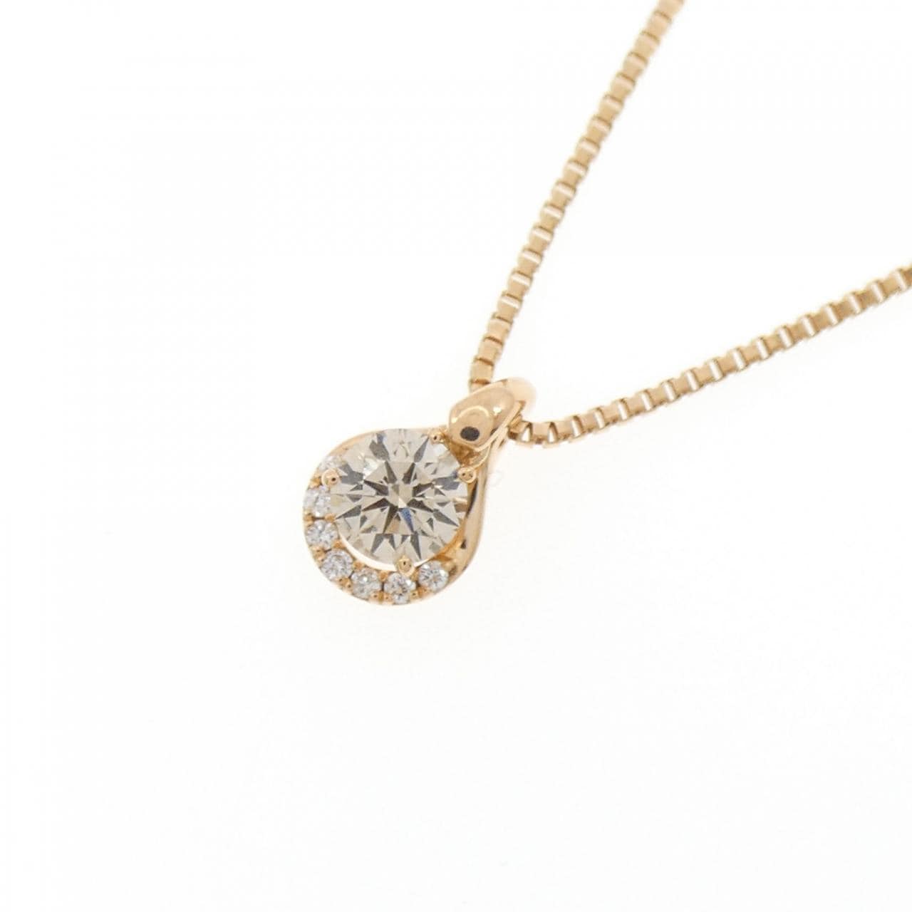 K18PG ダイヤモンド ネックレス 0.31CT