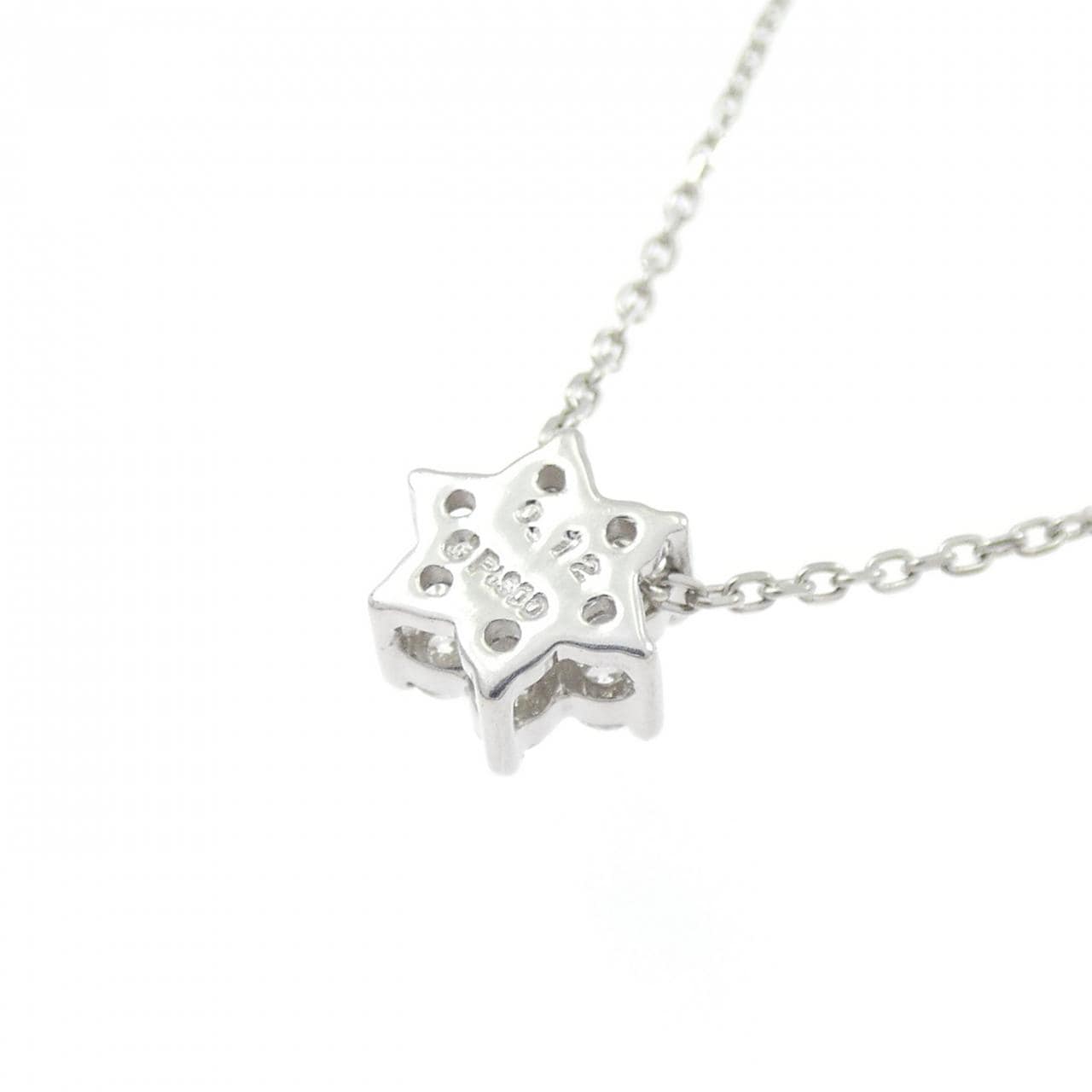 PT900/PT850 ダイヤモンド ネックレス 0.12CT