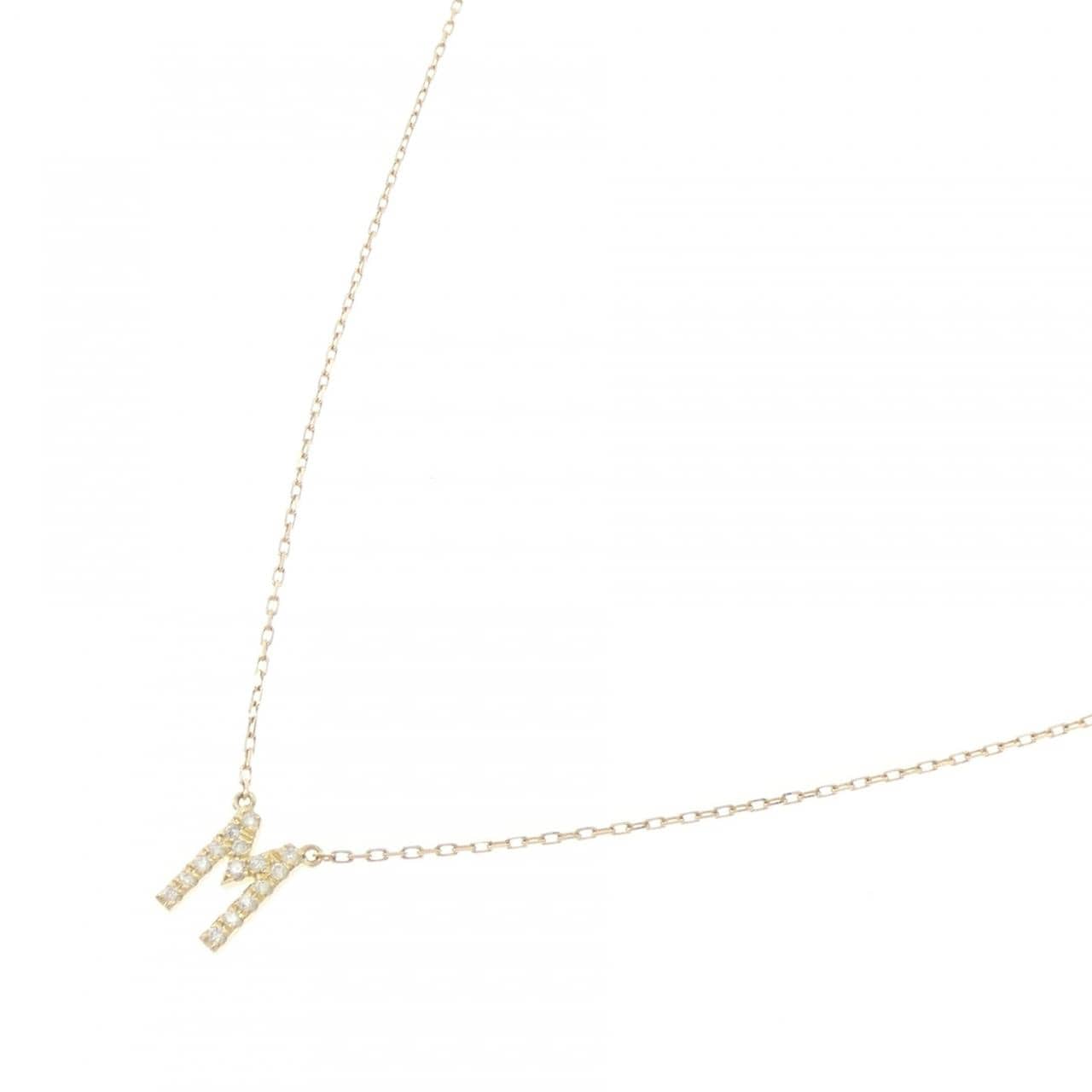 アーカー イニシャル ネックレス 0.06CT
