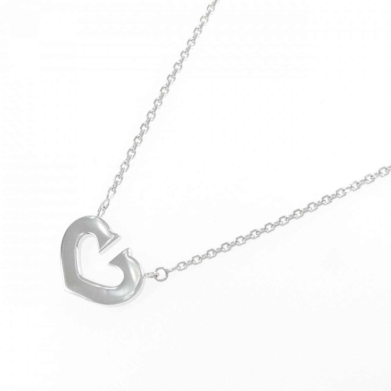 カルティエ Cハート ネックレス