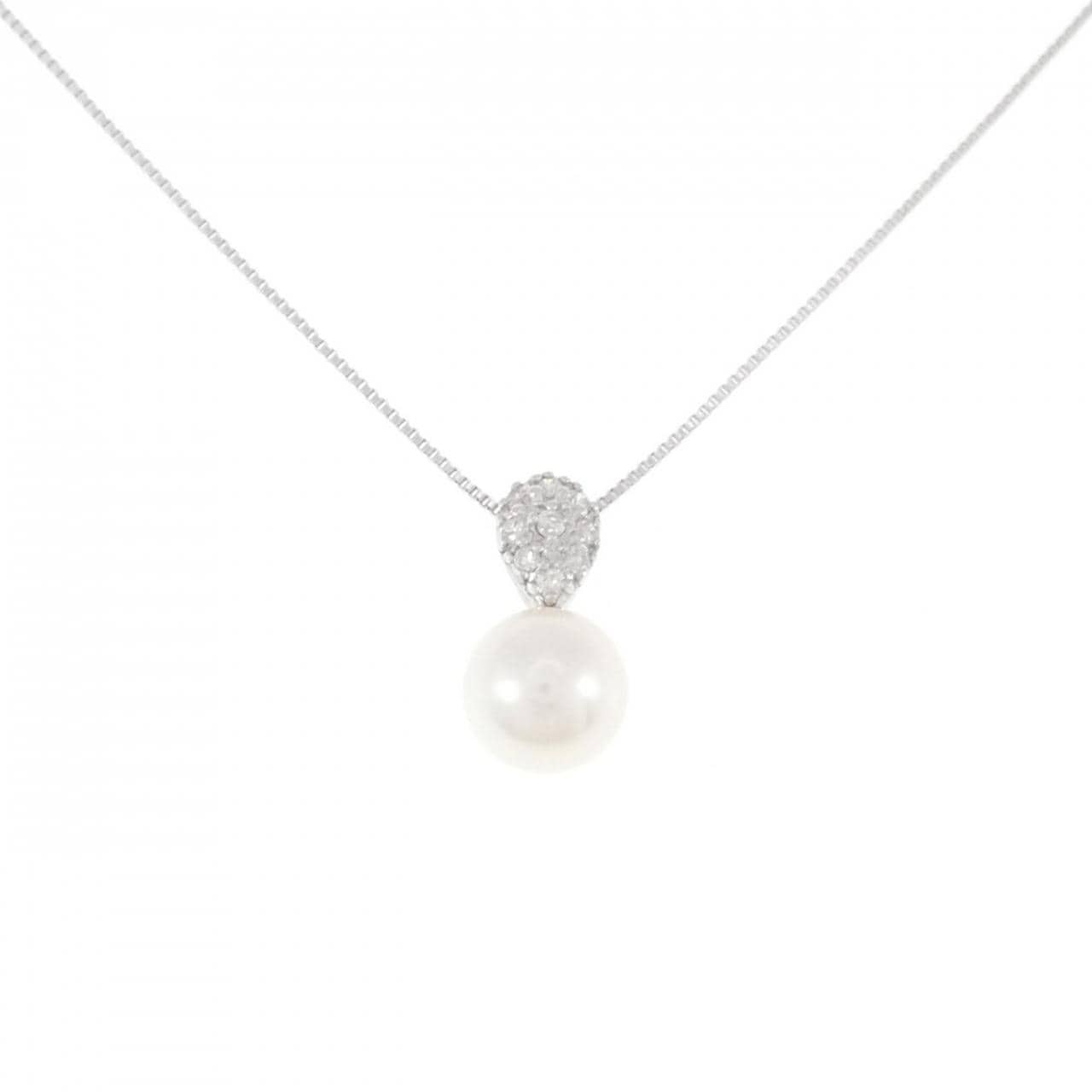 K18WG Akoya pearl necklace 6.8mm