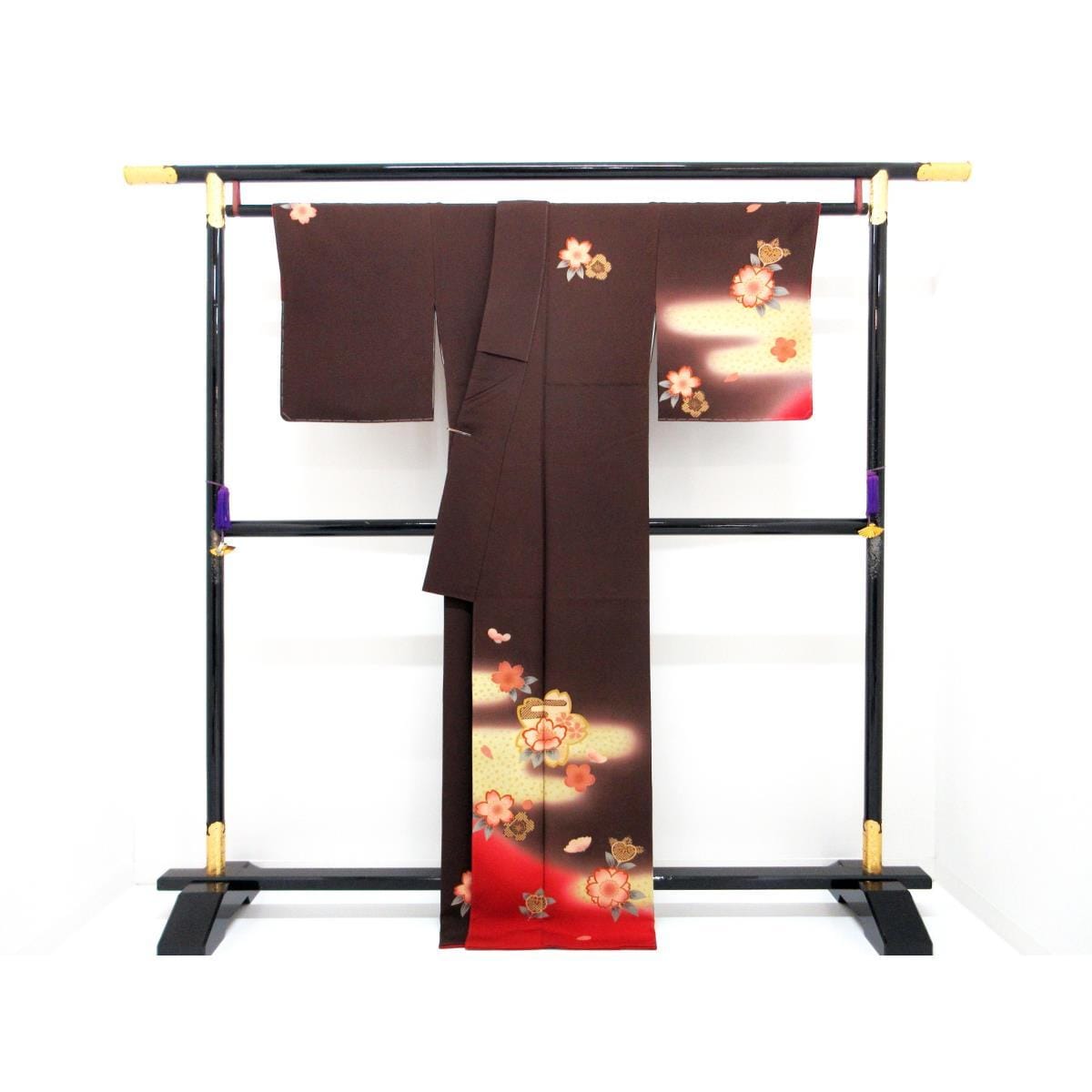 [Unused items] Homongi, Yuzen gold processing, blur dyeing