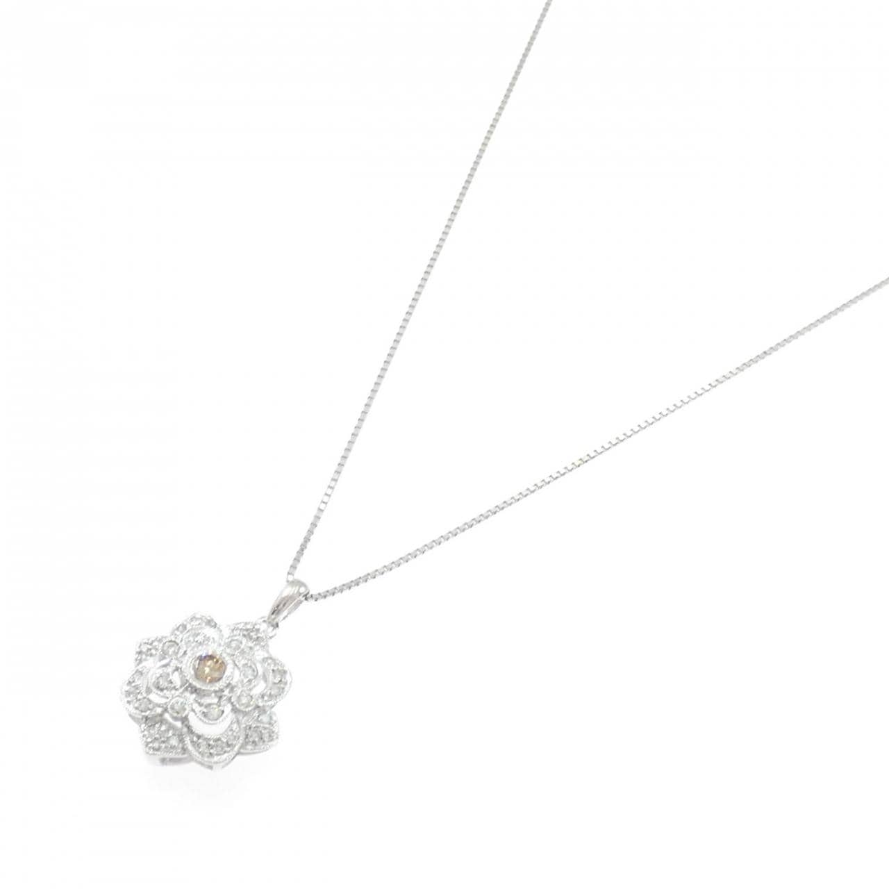 K18WG ダイヤモンド ネックレス 0.40CT