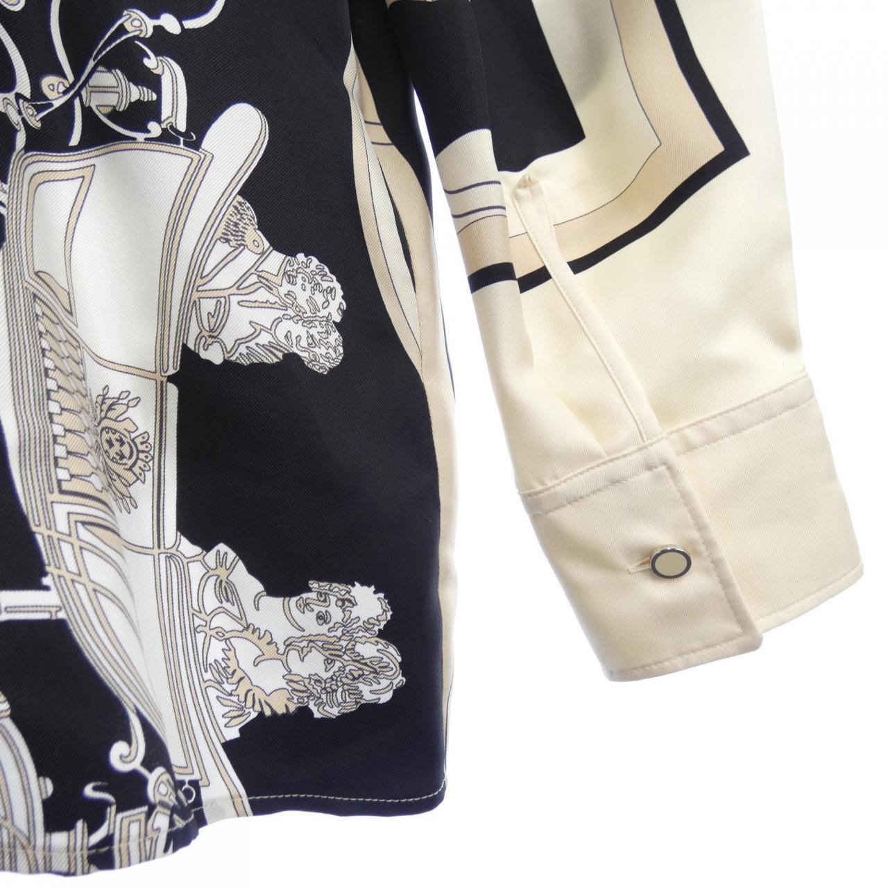 エルメス HERMES EX-LIBRIS 3E0607D7 ツイルレーヌ シャツ