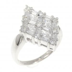 K18WG ダイヤモンド リング 0.95CT