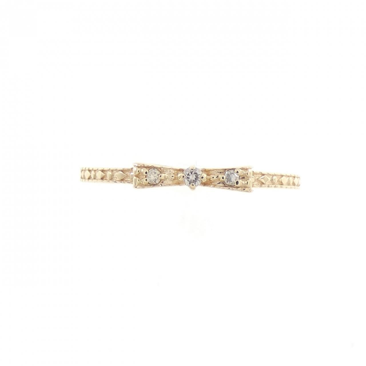 ノジェス リボン ダイヤモンド リング 0.02CT