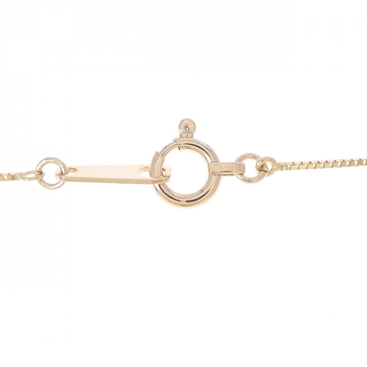 K10PG イニシャルM ダイヤモンド ネックレス 0.03CT