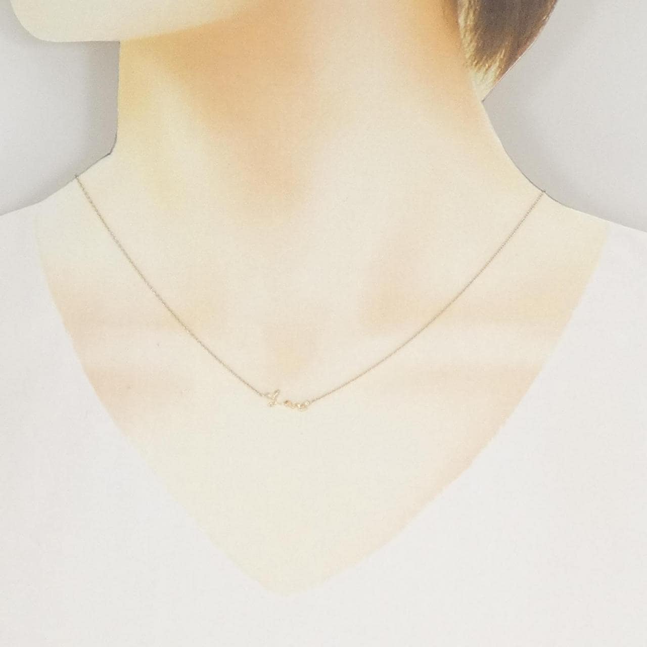 シエナ ロゼ ダイヤモンド ネックレス 0.08CT