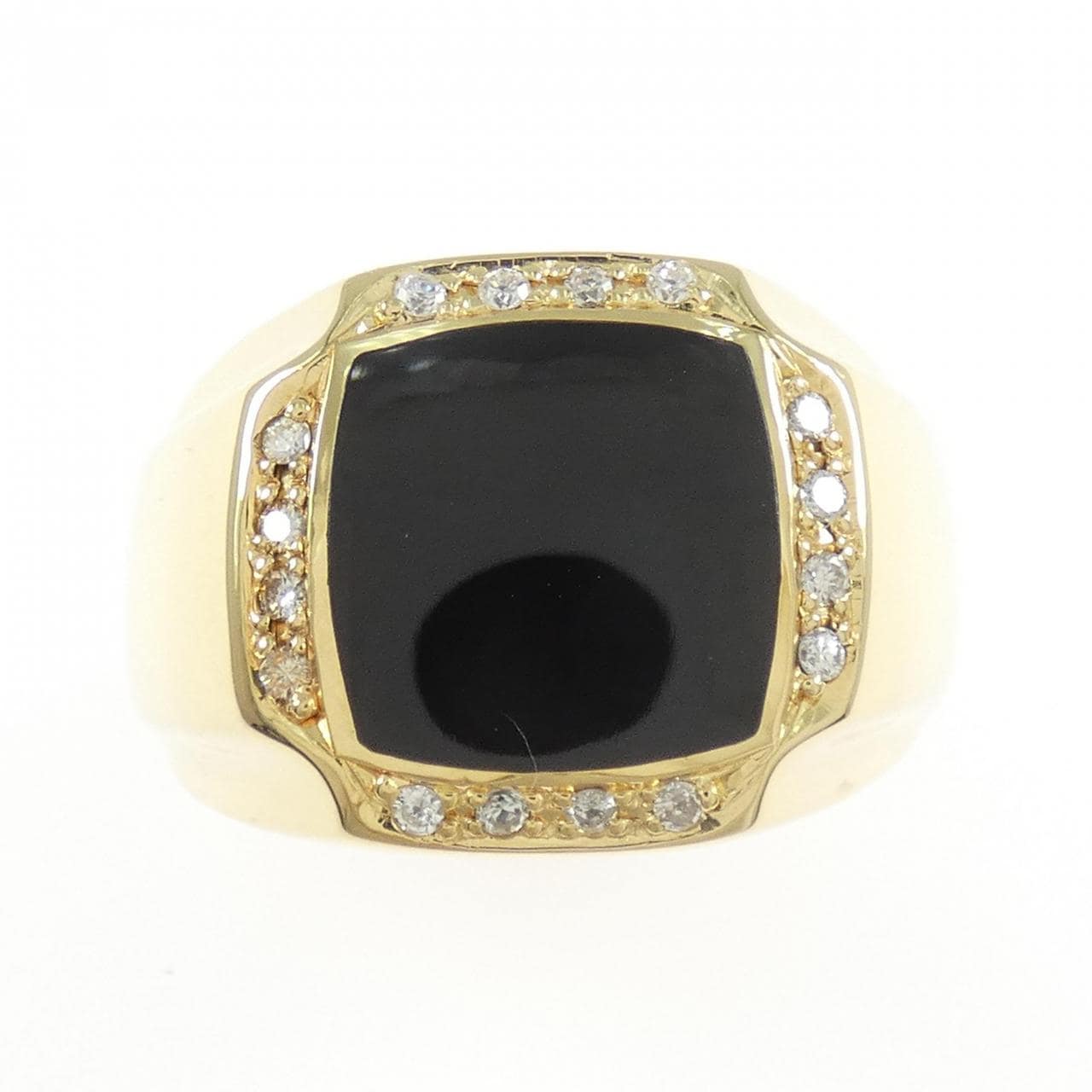 K18YG オニキス リング