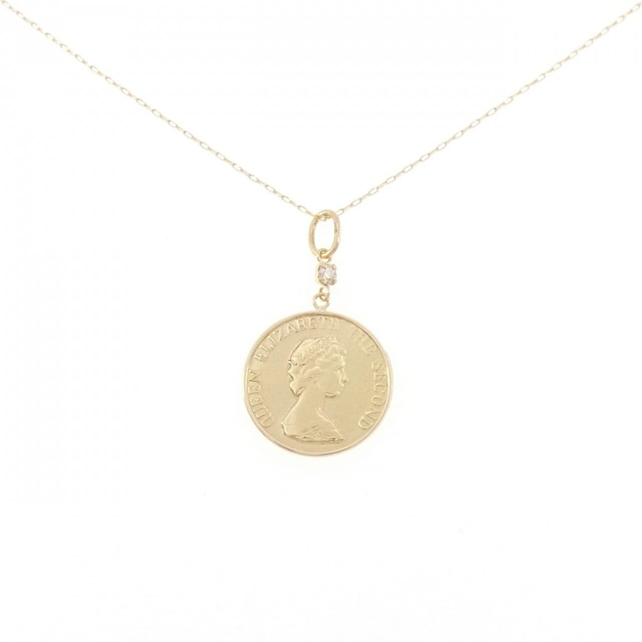 K18YG ダイヤモンド ネックレス 0.03CT