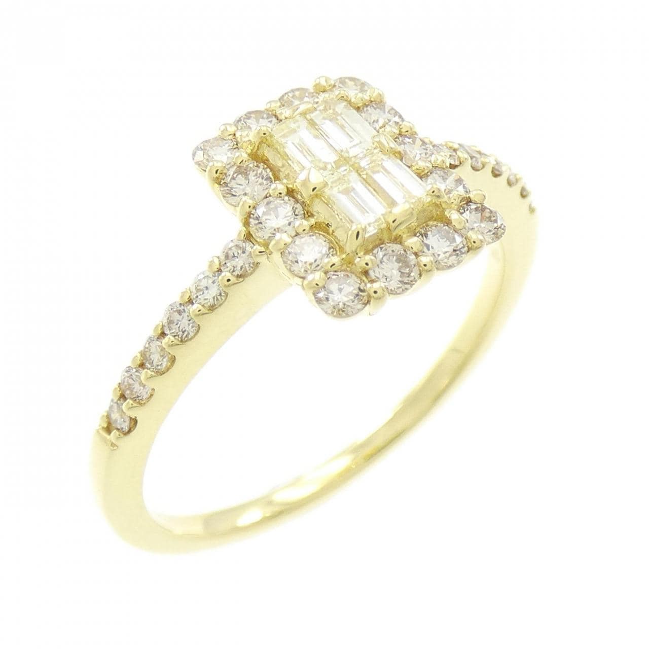 [BRAND NEW] K18YG Diamond Ring 0.58CT