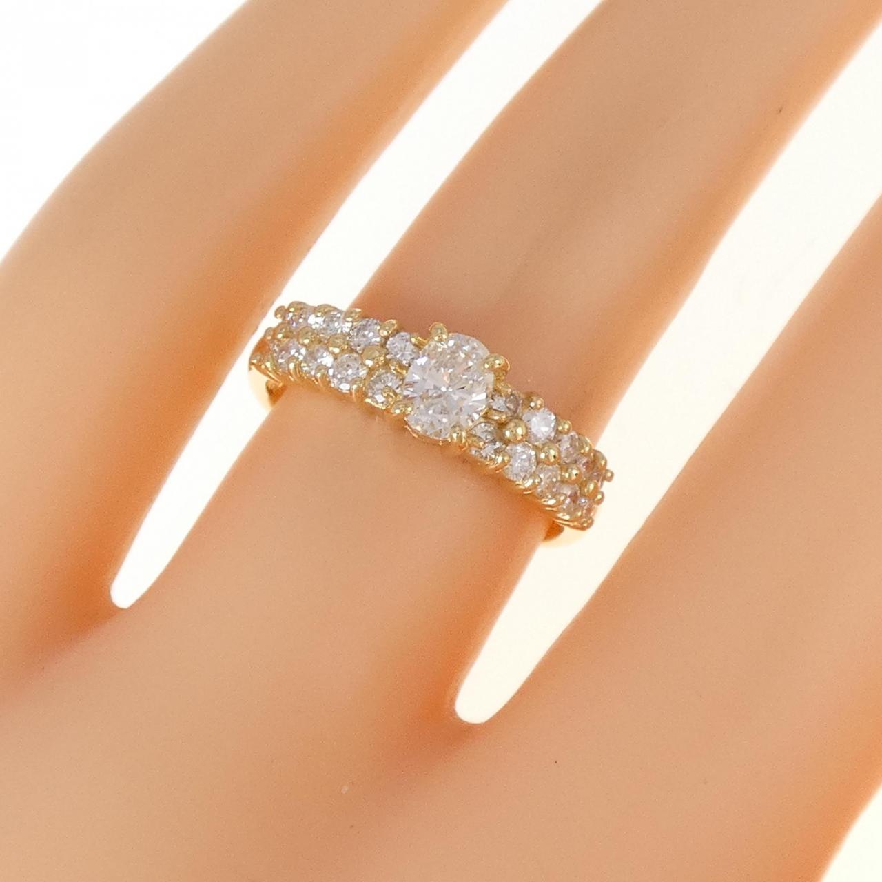 K18YG ダイヤモンド リング 0.40CT