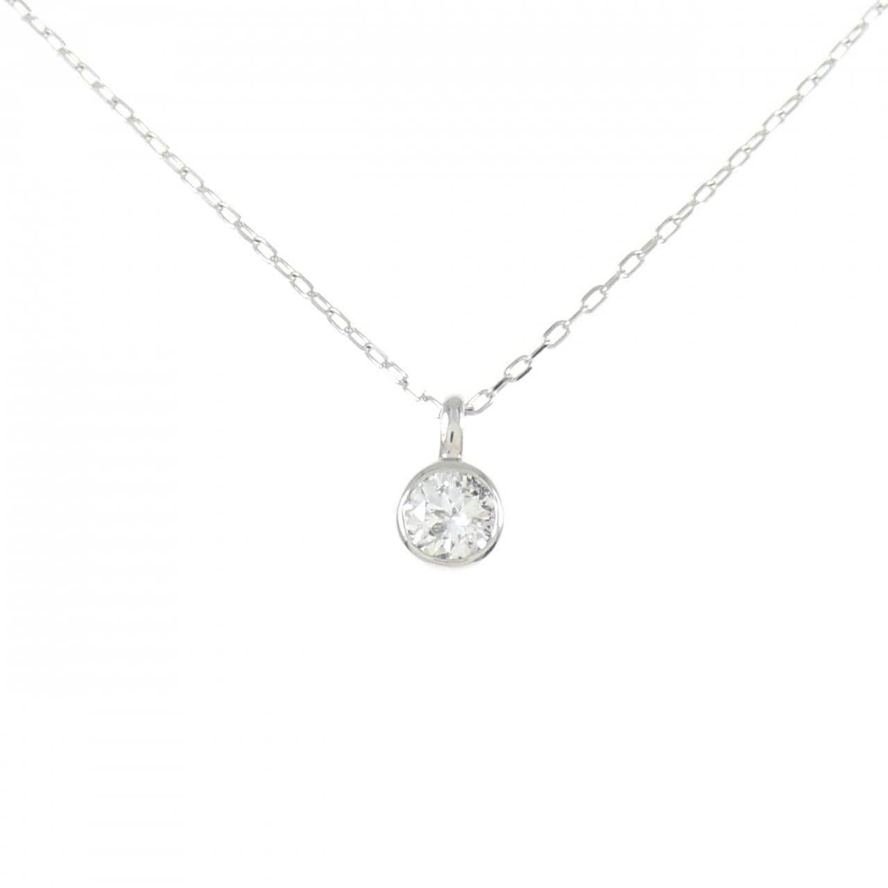 PT900/PT850 ソリティア ダイヤモンド ネックレス 0.337CT