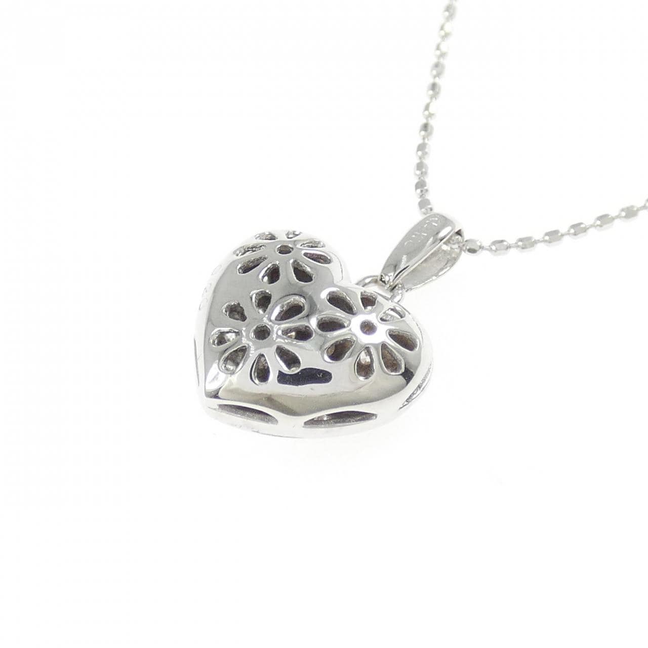 K14WG ダイヤモンド ネックレス 0.20CT