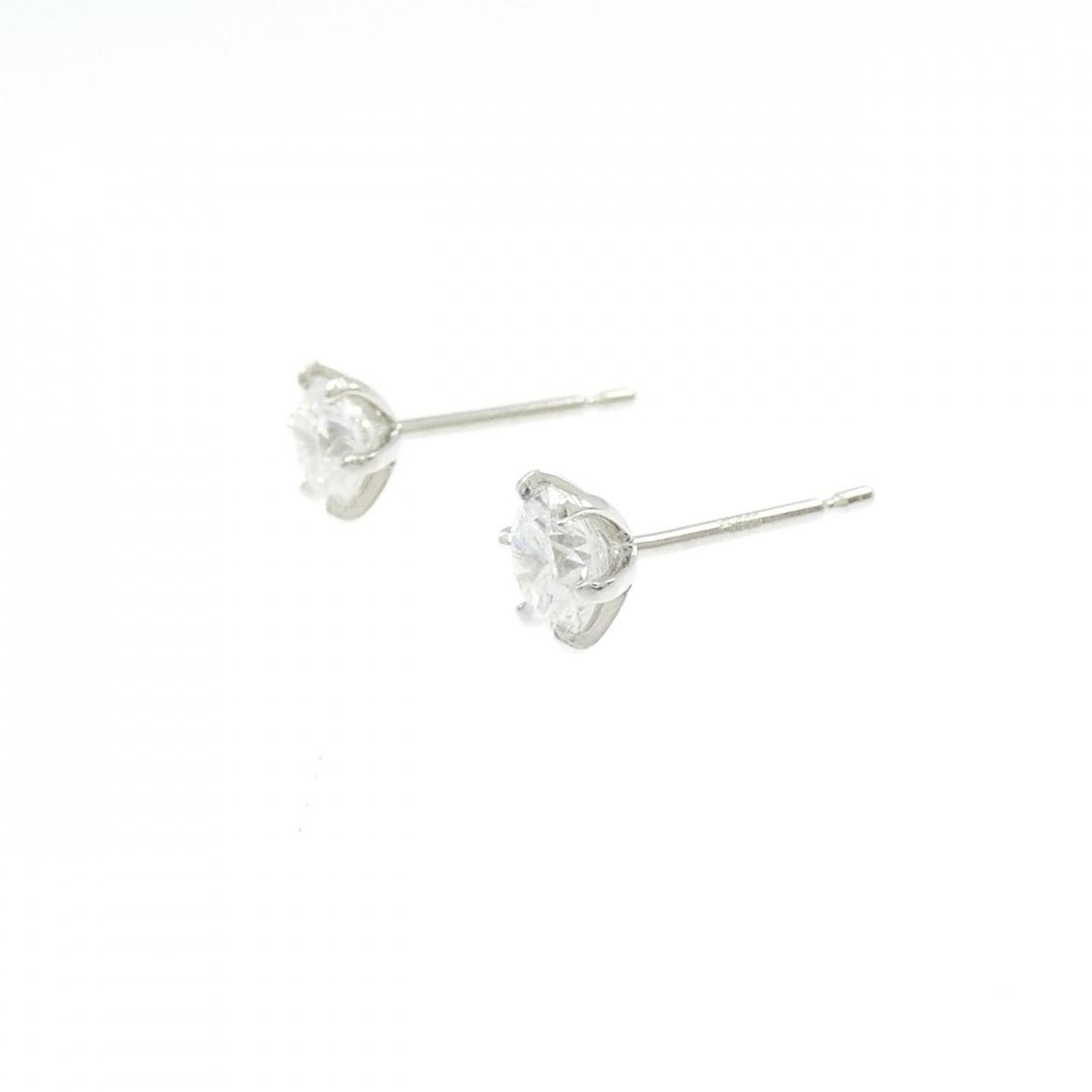 【リメイク】PT900/ST ダイヤモンド ピアス 0.418CT 0.422CT E SI1-2 VG