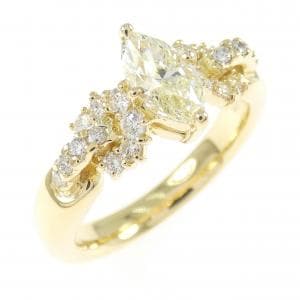 K18YG ダイヤモンド リング 0.61CT