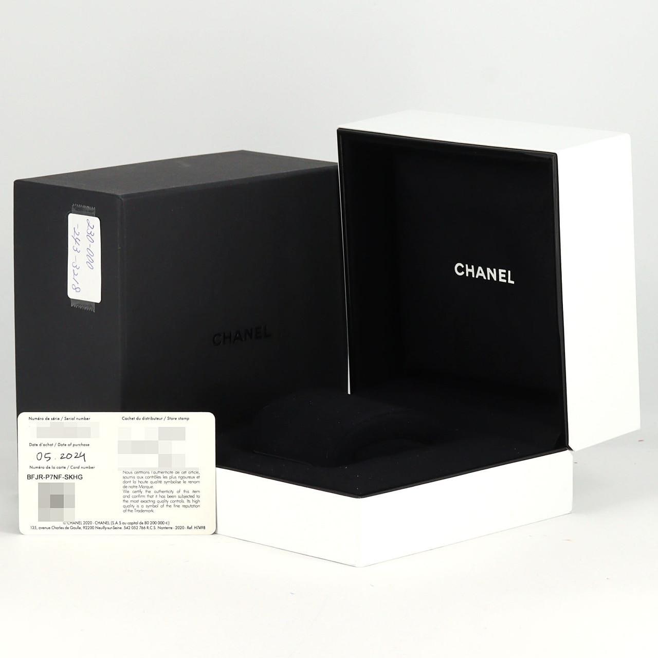 シャネル J12ファントムキャリバー12.1 38mmセラミック H6185 セラミック 自動巻