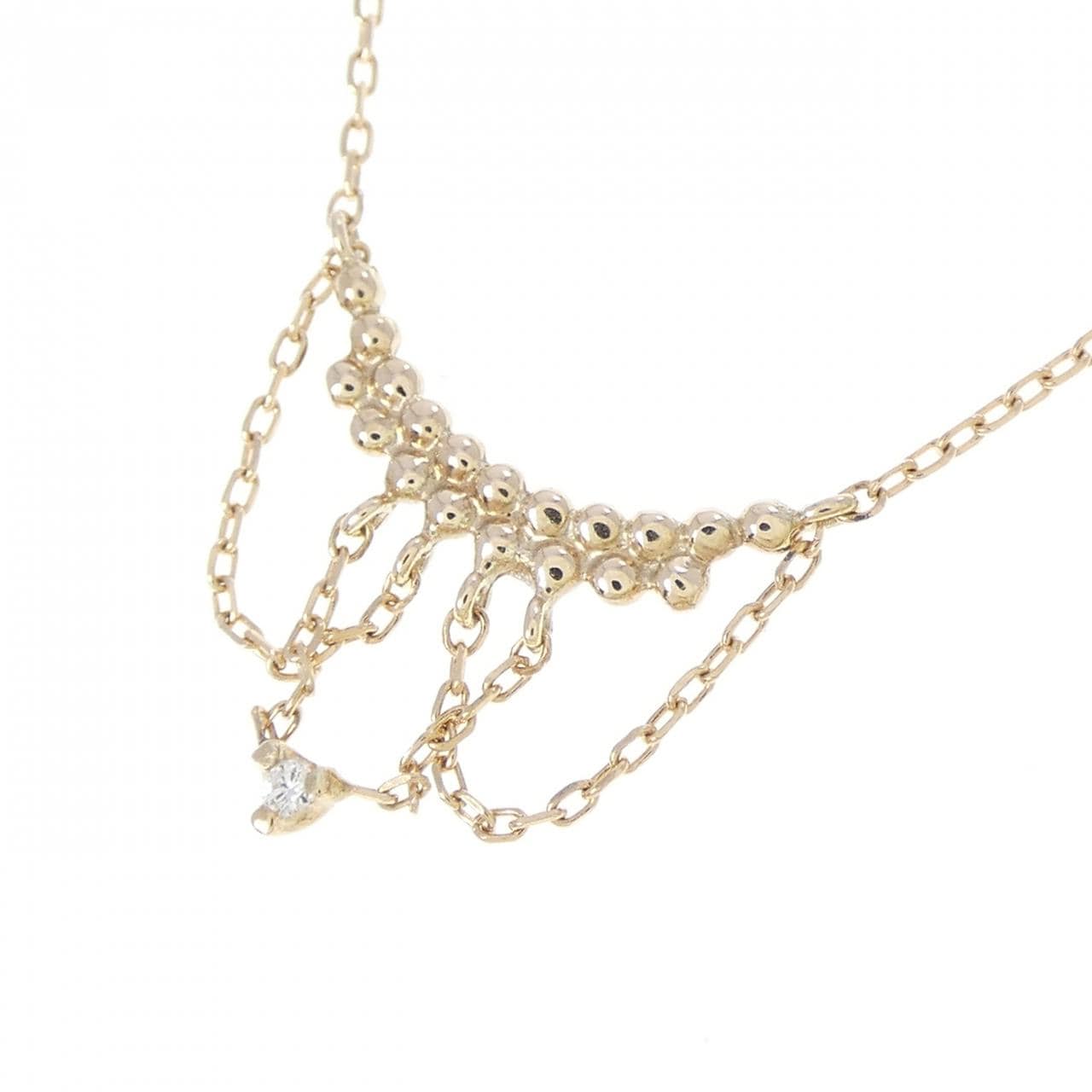 K10YG ダイヤモンド ネックレス