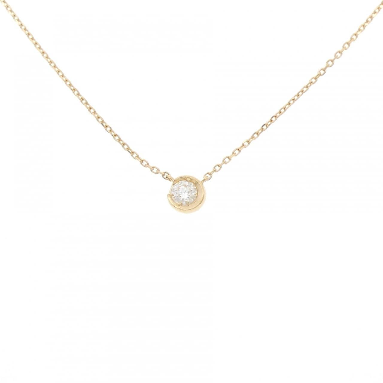 スタージュエリー ムーンセッティング ネックレス 0.10CT