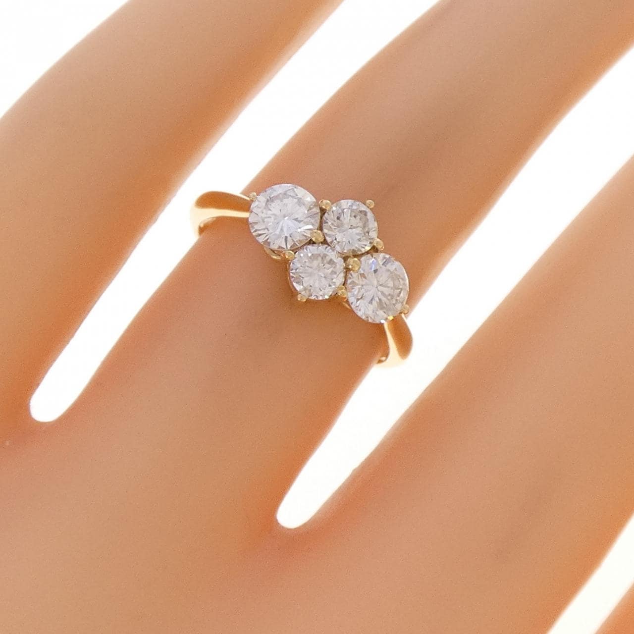 K18YG ダイヤモンド リング 1.02CT