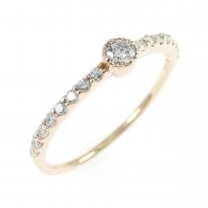 K18PG ダイヤモンド リング 0.18CT