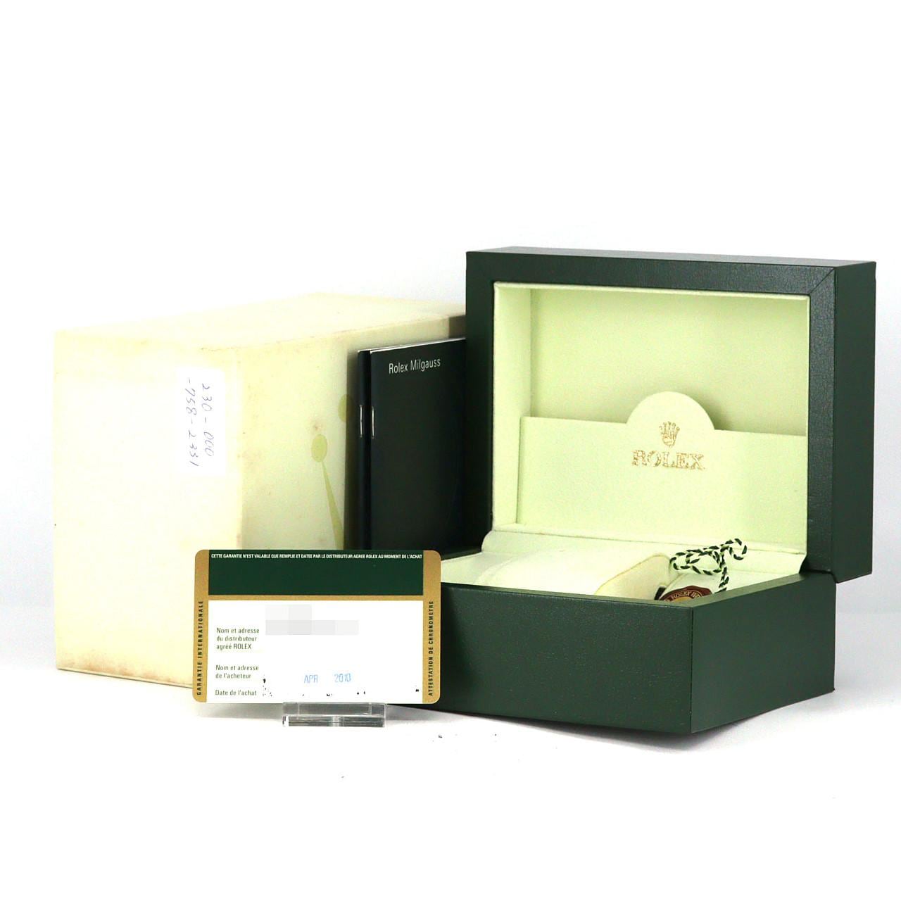 ロレックス ミルガウス 116400GV SS 自動巻 V番