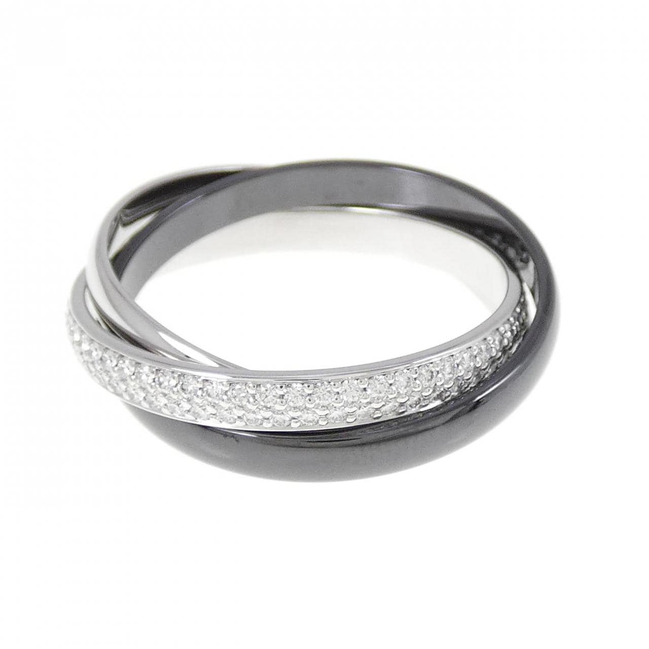 Cartier Trinity black and white small ring