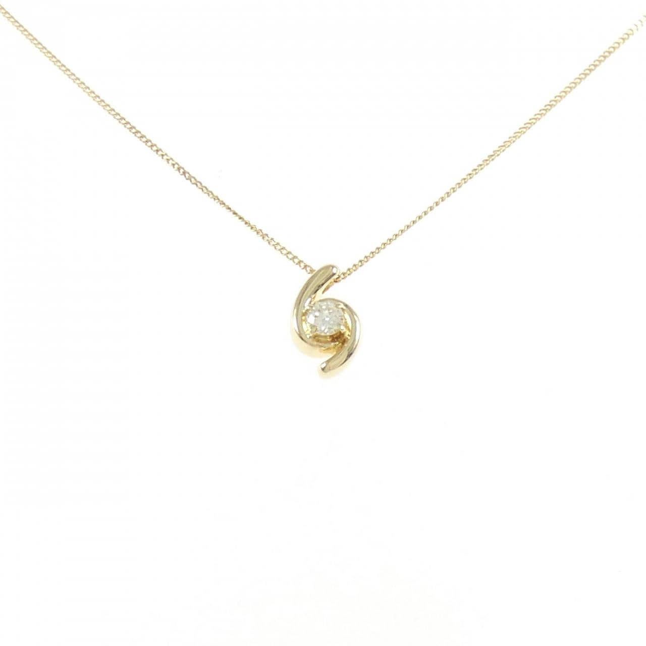 K18YG ダイヤモンド ネックレス 0.13CT