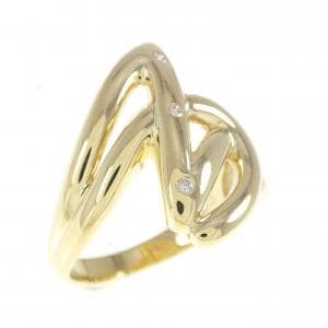 K18YG ダイヤモンド リング 0.03CT