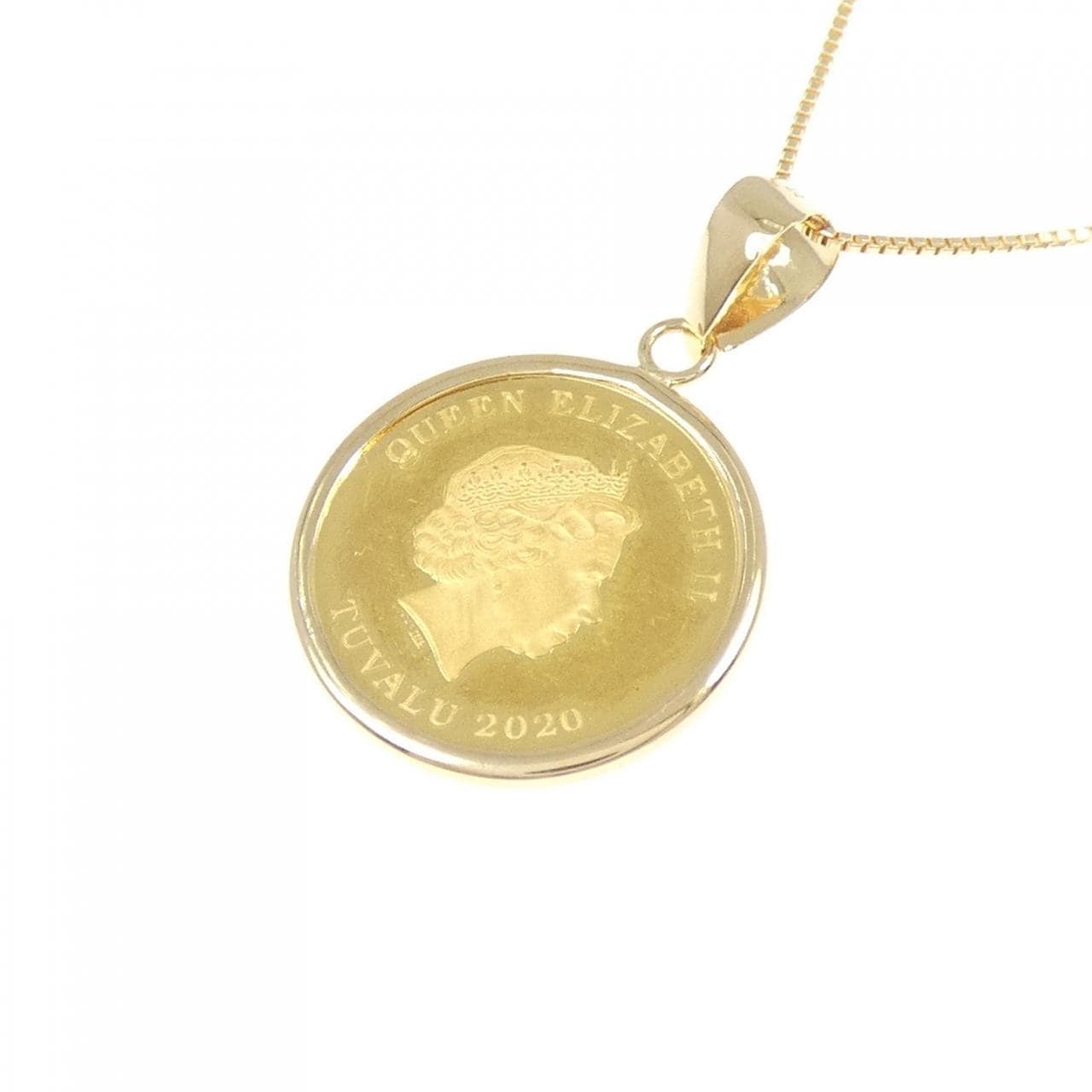 K18(枠)/K18 コイン ネックレス