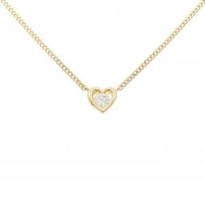 K18YG ハート ダイヤモンド ネックレス 0.27CT